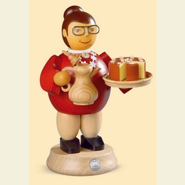 Smoker Coffee Aunt with smoking Pot - 18cm / 7 inch