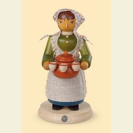 Räuchermännchen Glühweinverkäuferin - 25cm