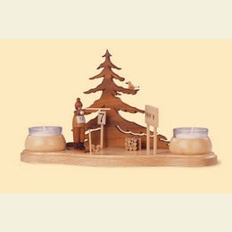 Tealight - Candle Holder Biathlon  -  15cm / 6 inches