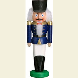 Nutcracker Hussar blue - 9cm / 3.5 inches