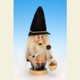 Smoker Gnome Mushroom picker - 17cm / 7 inch