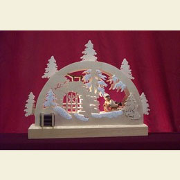 Mini Lightarch  -  Winter Countryside  -  23x15x4,5cm / 9x6x2 inches