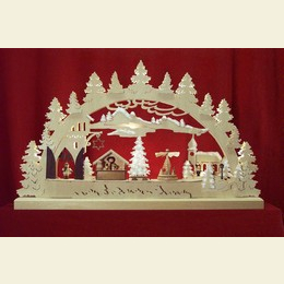 Schwibbogen  -  Burgweihnacht  -   62x37x5,5cm