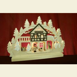 3D - Doppelschwibbogen  -  Holzkunstwerkstatt  -  42 x 30 x 4,5cm