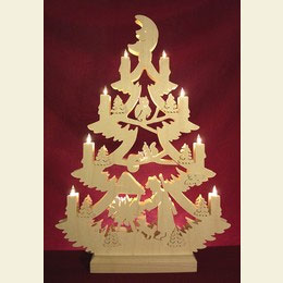Light - Triangle  -  Christmas Tree  -  47x34x5,5cm / 18x13x2 inches