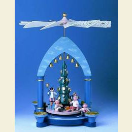 1 - tier Pyramid  -  Angels under tree  -  30cm / 12 inch