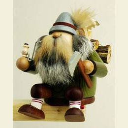 R�ucherm�nnchen Kantenhocker - Holzf�ller  -  16cm