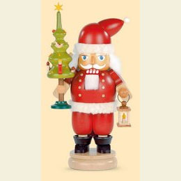 Nussknacker Weihnachtsmann mit Baum - 23cm