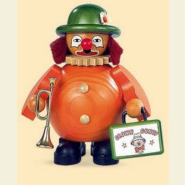 R�ucherm�nnchen Clown Jongleur mit Koffer  -  14cm