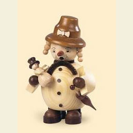 Smoker Snowwoman  -  14cm / 6 inch