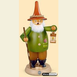 Smoker Gnome with lantern - 25cm / 10 inch