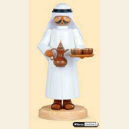 Smoker Arabian with smoking coffee pot - 27cm / 11 inch