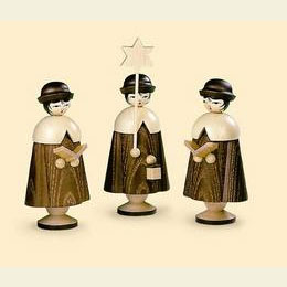 Carolers 3 Figurines  -  15cm / 6 inch