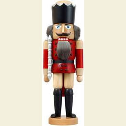 Nussknacker K�nig lasiert rot  -  38cm