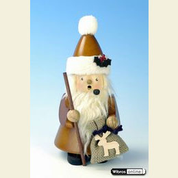 Räuchermännchen Weihnachtsmann natur - 20cm