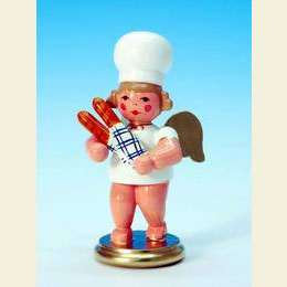 Baker Angel with Baguette  -  7,5cm / 3 inch