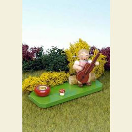 M�dchen mit Gitarre und Licht  -  6,0cm