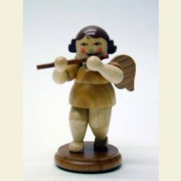 Angel natural colors with Transverse flute  -  6,0cm / 2 inch