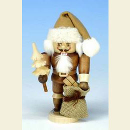 Nutcracker Santa Claus natural colors  -  16,0cm / 6 inch