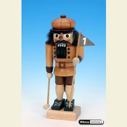 Nutcracker Golf player natural colour  -  24,5cm / 10 inches