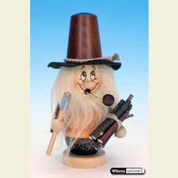 Smoker Mini - Gnome wood worker  -  15,5cm / 6 inches