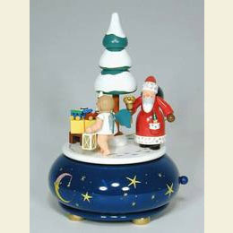 Music Box Santa Claus - d 14,0cm / 6 inch