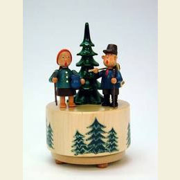 Spieldose Waldleute  -  d 9,5cm