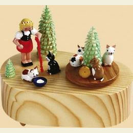 Music Box Cats  -  4 inch  -  11cm