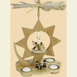 1 - tier Tealight - Pyramid Carolers - 12 inch - 30cm