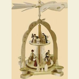 2 -  tier Pyramid Three Wisemen  -  12 inch  -  31cm