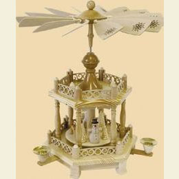 2 -  tier Pyramid Baroque fence  -  15 inch  -  38cm