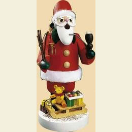 R�ucherm�nnchen Weihnachtsmann auf Schlitten  -  19cm
