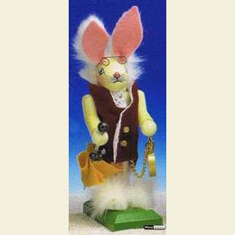 Nussknacker Alice wei�er Hase  -  13cm  -  Limitierte Auflage