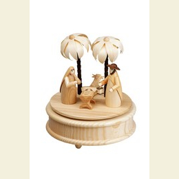 Spieldose Heilige Familie  -  17cm