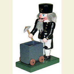 Nussknacker Bergmann mit Lore - 26cm