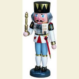 Nussknacker K�nig wei�  -  32cm