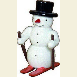 Schneemann mit Ski - 5,5cm