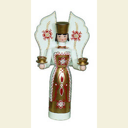 Engel  -  wei�/rot  -  36cm