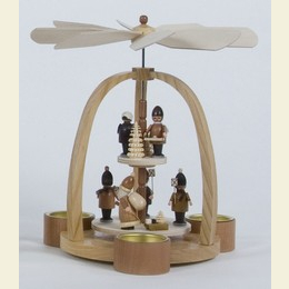 2 - stöckige Pyramide Teelichtpyramide Striezelkinder - 24cm