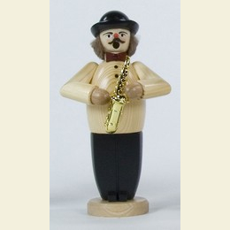 R�ucherm�nnchen Musikant mit Saxophon  -  20cm