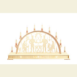 Schwibbogen  -  Bergm�nner Gl�ck auf!  -  78cm x 45cm