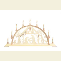 Candle Arch  -  Nativity Scene with Light  -  78cm x 42cm / 31 x 17 inches