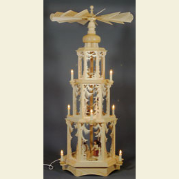 3 - tier christmas pyramid  -   Forest Design  -  105cm / 41 inches