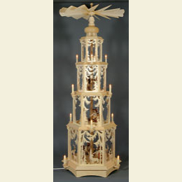 4 - stöckige Pyramide - Walddesign - 135cm