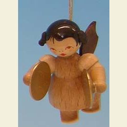 Engel mit Becken  -  natur  -  schwebend  -  5,5cm