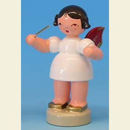 Angel conductor - Red Wings - standing - 6cm / 2,3 inch