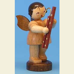 Engel mit Fagott  -  natur  -  stehend  -  6cm