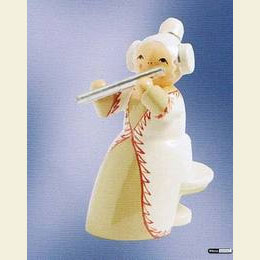Musikerin mit Querfl�te  -  sitzend  -  5cm