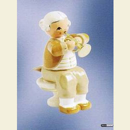 Musician with Trumpet  -  sitting  -  5cm / 2 inch