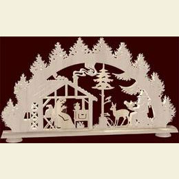 3D - Light - Arch - Forest lodge - 66 x 40 x 6cm